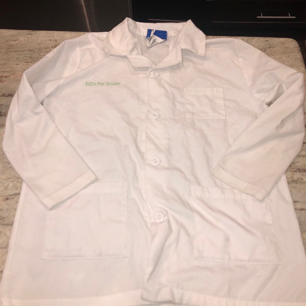 Kids pet grooming dress up jacket size 8/10